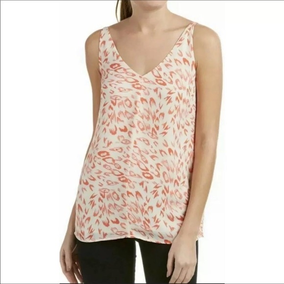 CAbi Tops - Cabi Flirty Coral Animal Print Cami - Pink Cheetah Adjustable Tank Top - Size S